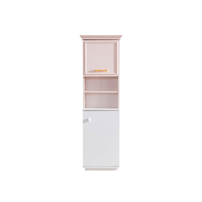 Hanah Home Estantería Rosa y Blanca